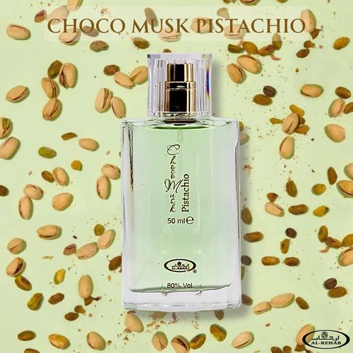 Al-Rehab Choco Musk Marshmallow & Pistachio Eau de Parfum Sprays 50ml (1.65 oz) | Gourmand Perfume with Chocolate & Vanilla | Long-Lasting Sweet Fragrances (Bundle)