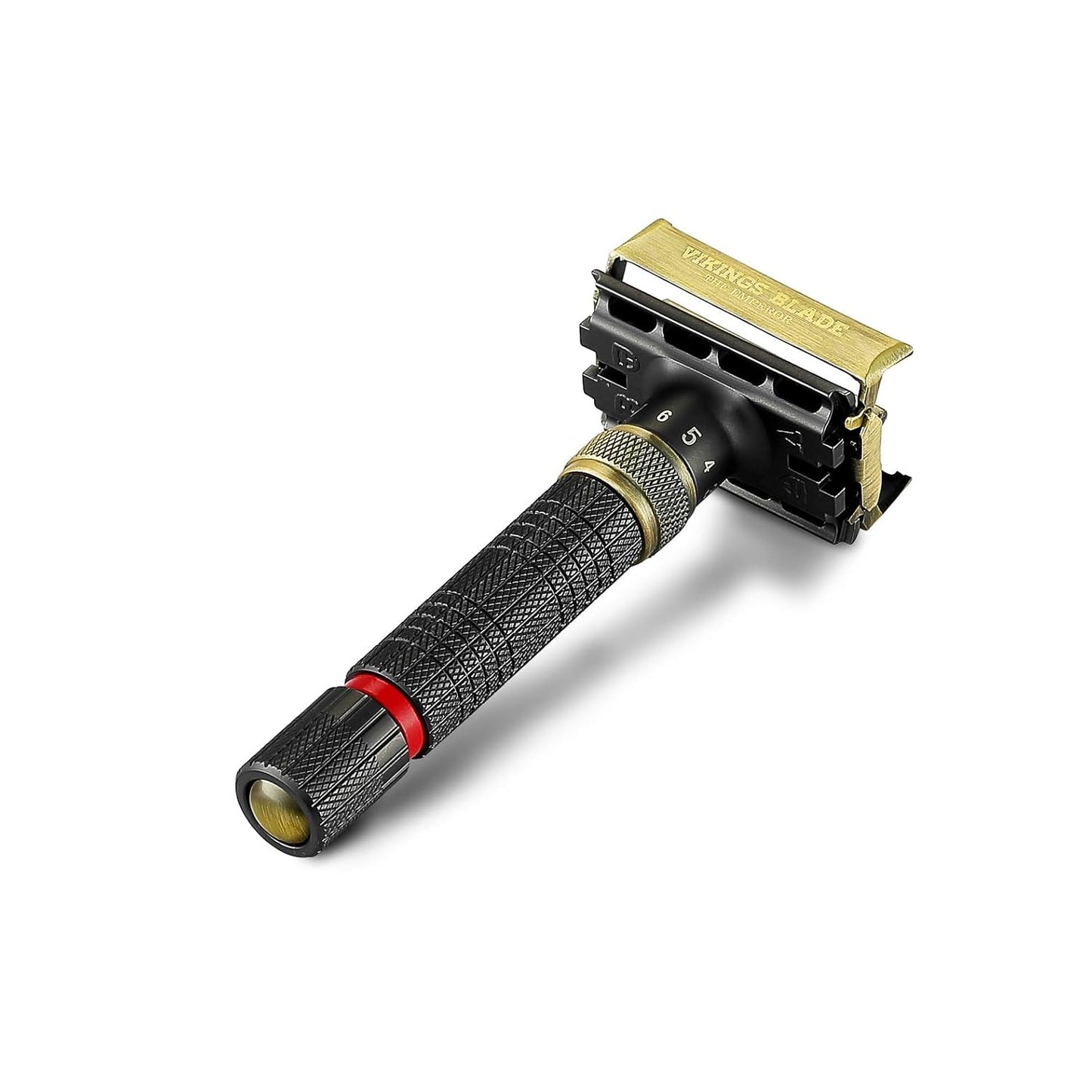 VIKINGS BLADE Adjustable Double Edge Safety Razor - Eco-Friendly, Smooth Shaving Experience | Luxury Case Included