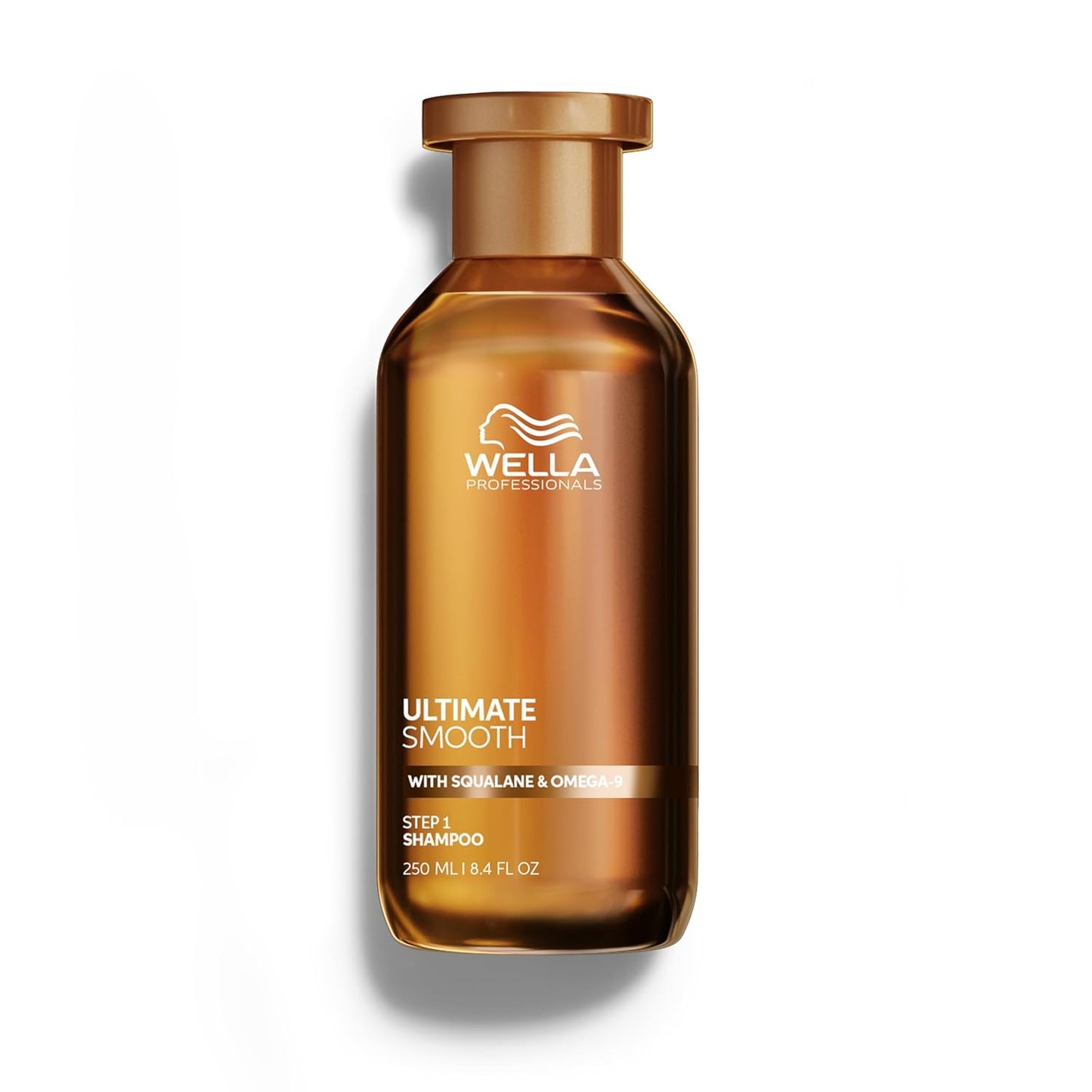 Wella Professionals ULTIMATE SMOOTH Shampoo - Shine & Smoothness for Dry, Dull, Frizzy Hair | Color Safe with Squalane & Omega 9