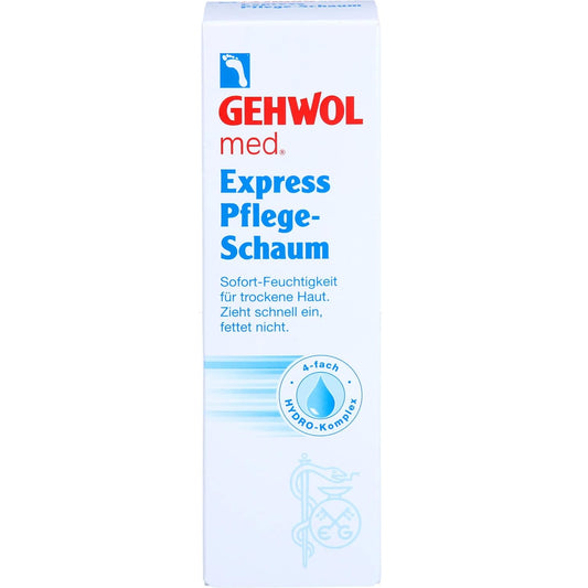 GEHWOL Med Express Foam - White Tea Infused Foot Care | 4.4 oz Moisturizing Formula