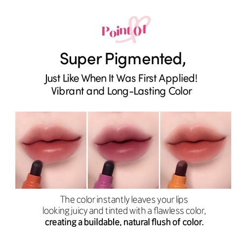 ETUDE Dear Darling Marker Tint #10 Sweet Cinnamon - Hydrating Long-Lasting Lip Stain | High Pigment with Easy Application