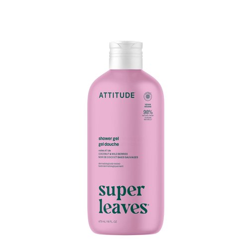 ATTITUDE Body Wash, EWG Verified Shower Gel, Dermatologically Tested, Plant and Mineral-Based, Vegan Personal Care Products