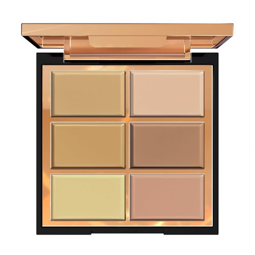 FV Cream Concealer Palette - Full Coverage Color Corrector for Dark Circles & Redness | 6 Shades