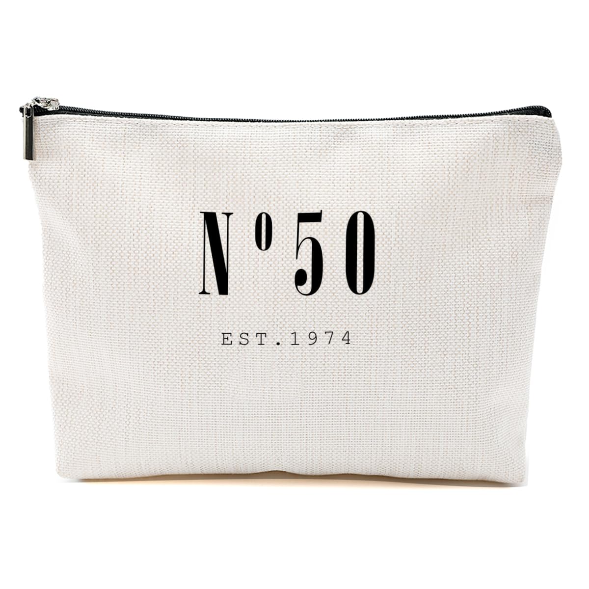 CVYW 1974 50th Birthday Gifts for Her Makeup Bag 50 Year Old Gifts for Women Cosmetic Bag 50th Birthday Gift Ideas for Female Friend Aunt Grandma Mom Retirement Birthday Travel Toiletry Bag