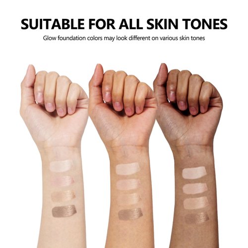 Natural Glow Illuminator Glotion, Hydrating Makeup Highlighter for Face & Body, Liquid Highlighter to Glow, Sheer to Light Buildable Coverage Long Lasting Vegan & Cruelty-Free, Fair