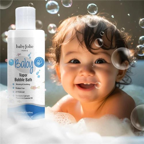 Baby Jolie Vapor Bubble Bath - Aromatherapy for Stuffy Nose & Cough Relief | Natural Essential Oils, 7.5 oz