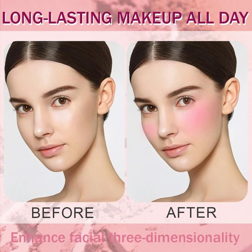 Matte Powder Blush by [Brand Name] - Long Lasting, Lightweight Cheek Color | Vegan & Cruelty-Free - #02 Petals Pink