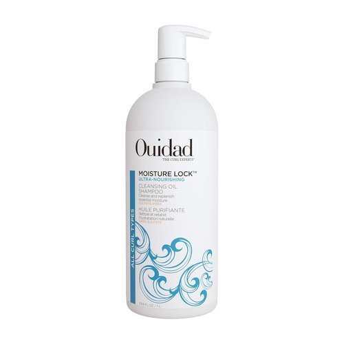 Ouidad Moisture Lock Cleansing Oil Shampoo - Ultra Nourishing Formula for Curly Hair | Sulfate-Free, Hydrates & Rehydrates