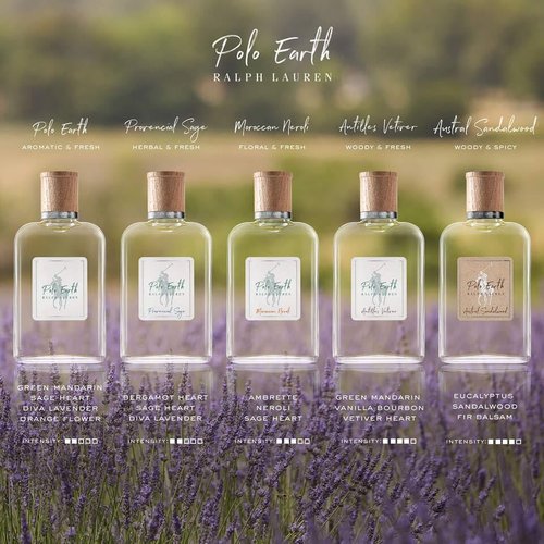 Ralph Lauren Fragrances Polo Earth - Provencial Sage Eau de Toilette - Citrus & Woody Scent with Bergamot, Sage, Lavender