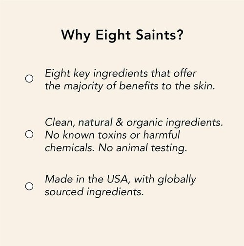Eight Saints Bright Side Cream Facial Cleanser - Moisturizing Daily Face Wash | Natural & Organic, 6.7oz