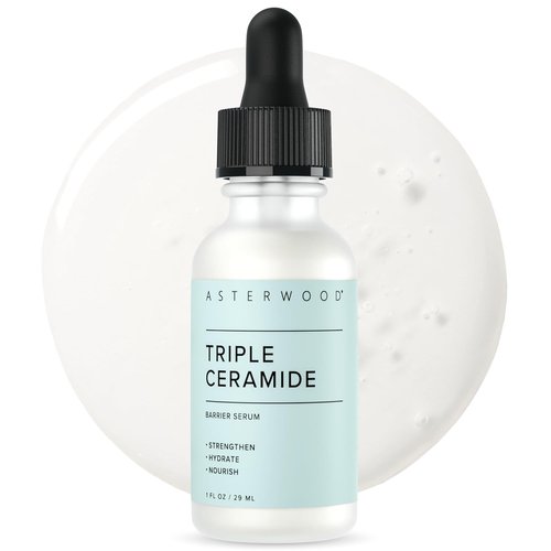 Asterwood Ceramide Barrier Repair Serum - Hydrating & Calming Facial Serum with Triple Ceramide Complex - 1 Fl Oz