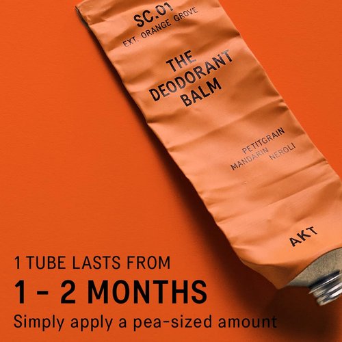 AKT Deodorant Balm - Award-Winning Natural Formula | Plastic-Free & Aluminum-Free | 50ml Orange Grove