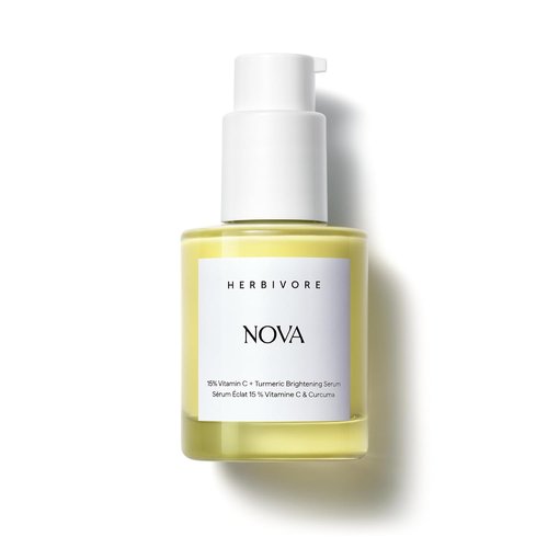 HERBIVORE Nova 15% Vitamin C + Turmeric Brightening Serum - Reduce Dark Spots & Hyperpigmentation | Vegan, 30 mL / 1 oz