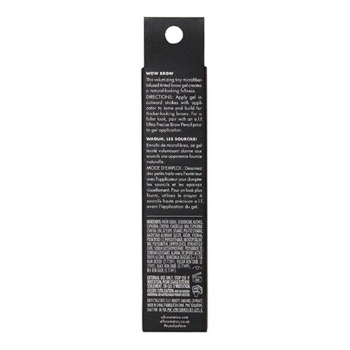 e.l.f. Wow Brow Gel - Volumizing Wax-Gel Hybrid for Full Brows | Neutral Brown, 0.12 Oz