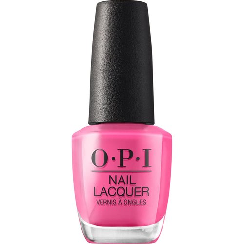 OPI Nail Lacquer Shorts Story | Opaque Bright Pink Crème Chip Resistant Nail Polish | Vegan, Fast Drying, Streak Free