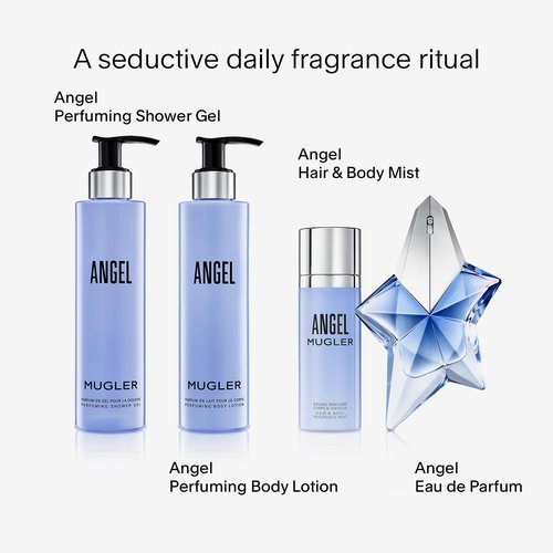 Mugler Angel Women's Fragrance Bundle - Ambery & Woody Body Wash and Lotion Set - 6.7 Fl Oz Each