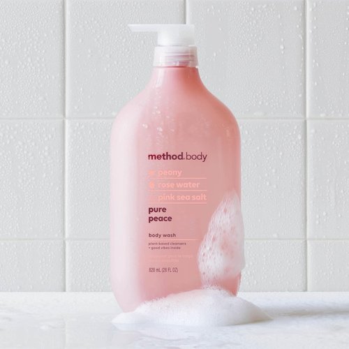 Method Body Wash - Pure Peace | Paraben & Phthalate Free, 28 Oz for Refreshing Cleanliness