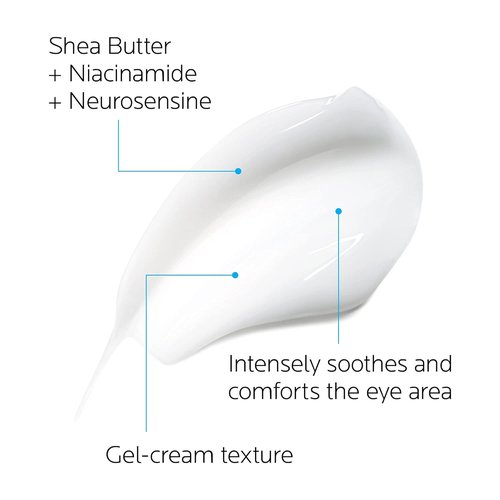 La Roche-Posay Toleriane Dermallergo Eye Cream - Soothing Repair Moisturizer for Sensitive Skin | Allergy Tested, Fragrance & Alcohol Free
