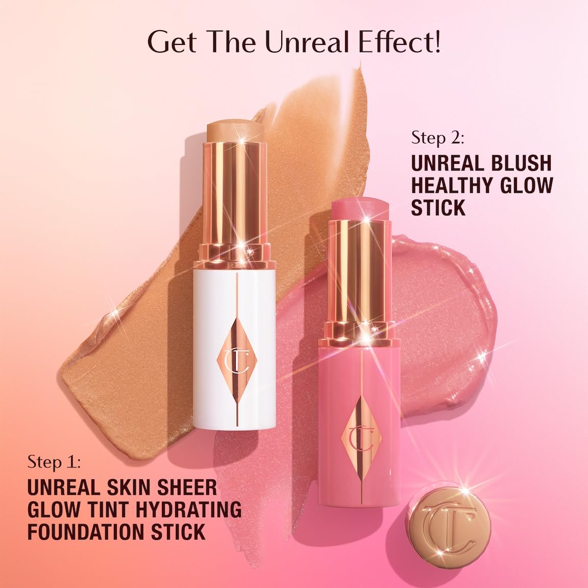 Charlotte Tilbury Blush Stick - Buildable Cream Makeup with Skincare Benefits | Easy to Blend & Luminous Finish
