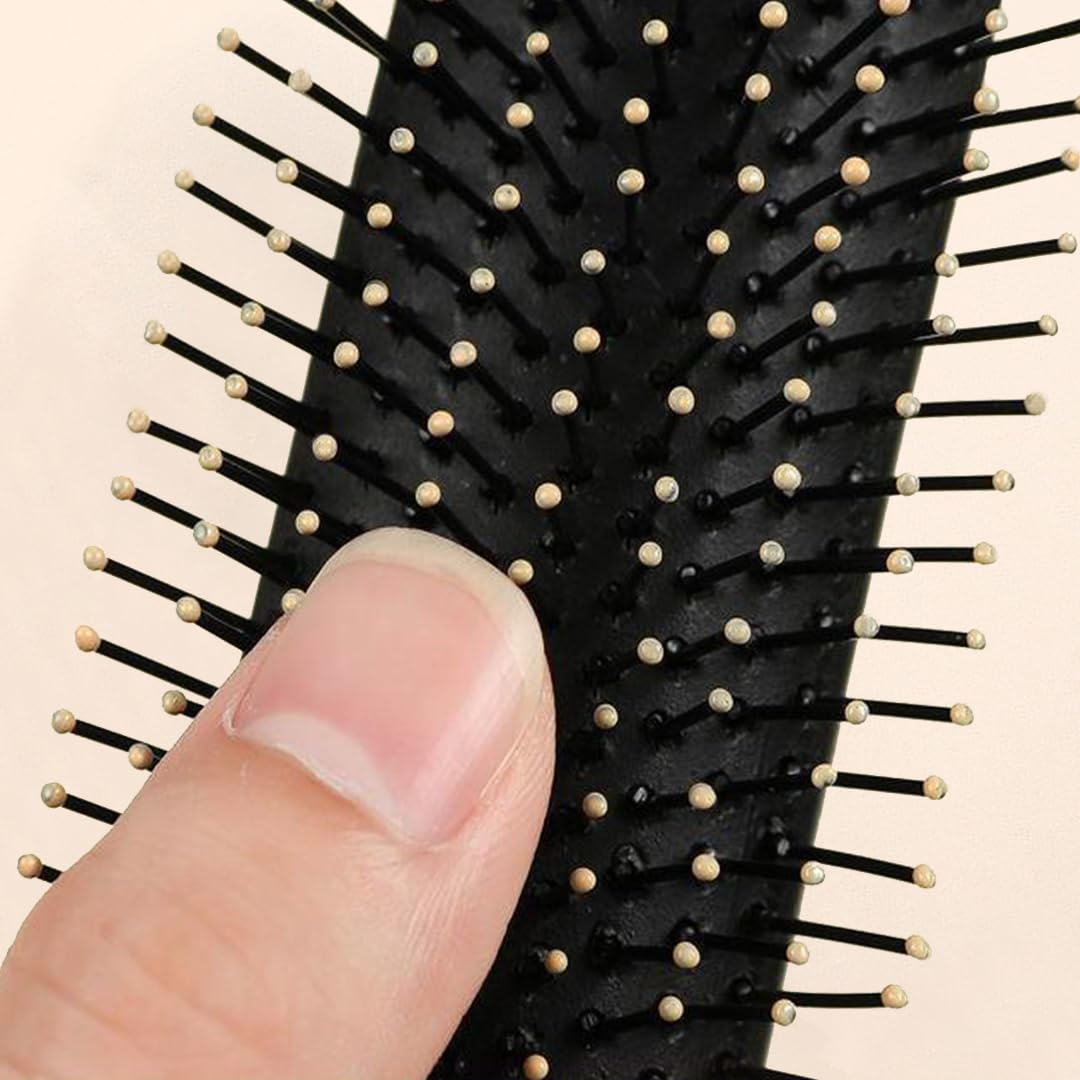 Skiennix Anti-Static Detangler Hair Brush - Perfect for All Hair Types | Rectangle Design for Easy Styling