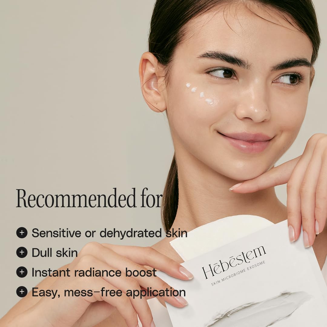 Skiennix Probiotic Exosome Hydrating Sheet Mask - Non-Sticky, Moisturizing, Elasticity | 0.59 oz x 5 Sheets
