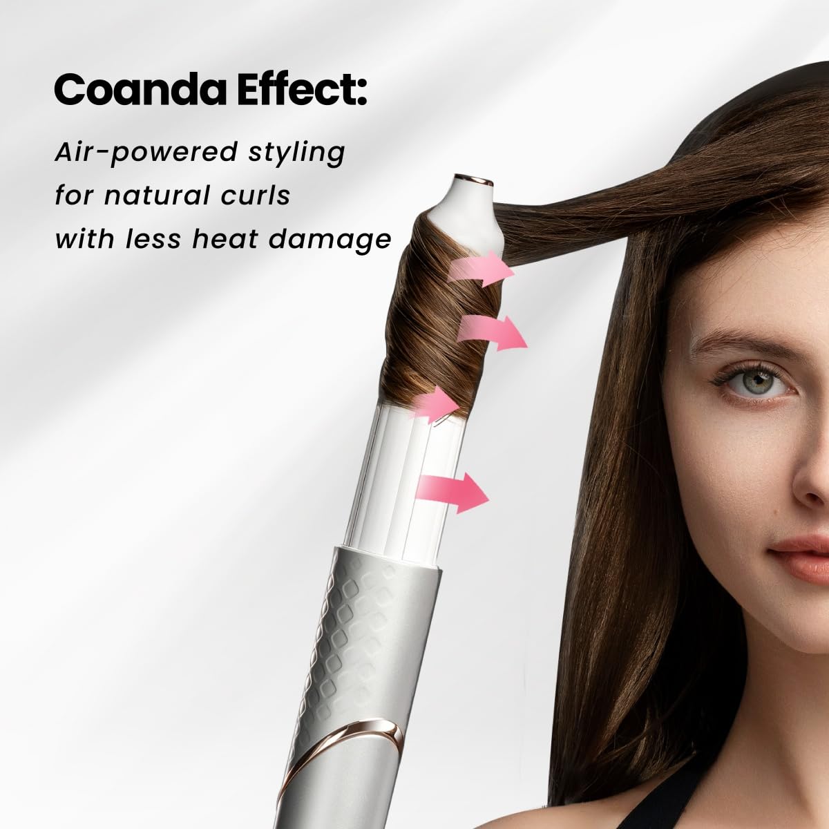 GLAMUP 5-in-1 Flexible Styler Multi Air Wrap Hair Styler - Advanced High-Speed Hair Dryer, Magic Styler with Tight Grip, Perfect for Travel, Fast Drying, No Heat Damage, Gift Set