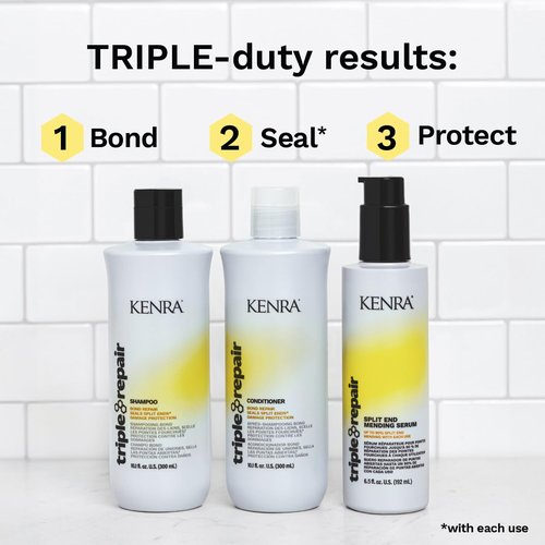 Kenra Triple Repair Serum - Split End Mending Formula for Healthy, Smooth Hair