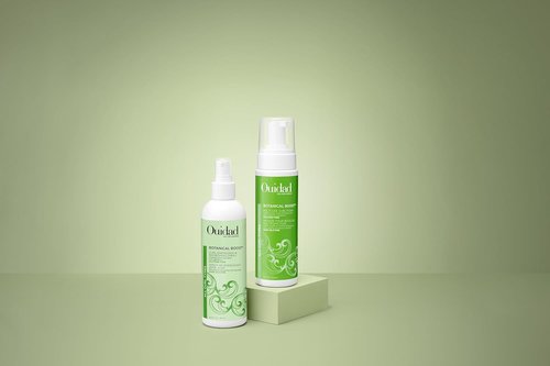 Ouidad Botanical Boost Multi-Use Mousse for Curly Hair, 7 fl oz, Lightweight Hair Styling Foam, Curl Enhancer Restores, Hydrates & Adds Shine, No Silicone, Sulfates & Parabens