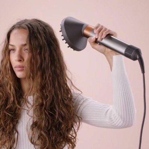 Dyson Upgraded Diffuser Attachment - Converts Airwrap Styler to Hair Dryer Nozzle, Grey