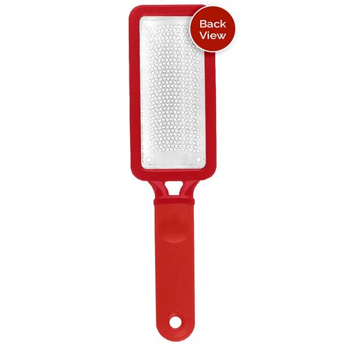 Microplane Colossal Foot File - Original Stainless Steel Callus Remover & Gentle Foot Scrubber | Red