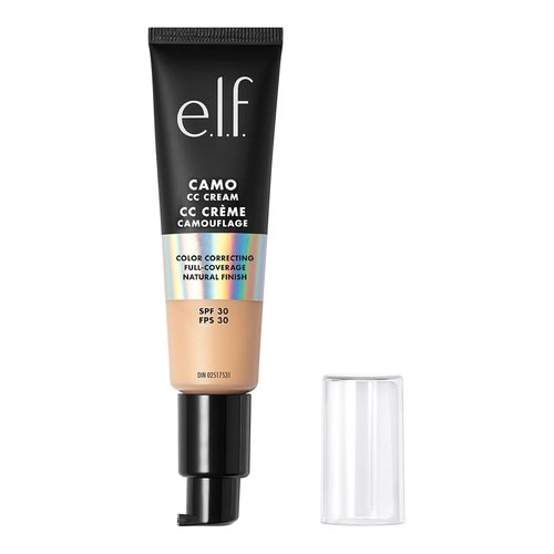 e.l.f. Camo CC Cream - Color Correcting Foundation with SPF 30 | Medium-To-Full Coverage, Light 240 W, 1.05 Oz