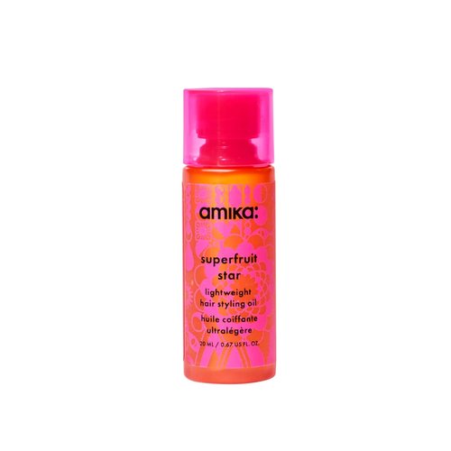 Amika Superfruit Star Lightweight Hair Styling Oil - Heat Protection, Strengthens & Smooths Frizz | For All Hair Types