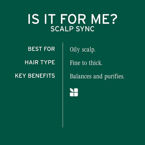 Biolage Scalp Sync Clarifying Shampoo - Effective Residue & Buildup Remover for Oily Scalp