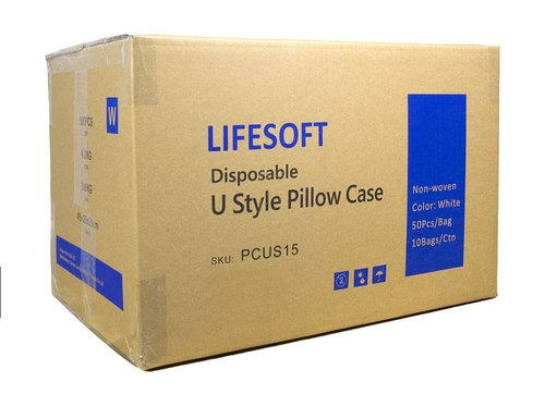 LIFESOFT Disposable Fitted Face Cradle Covers Silky Massage Headrest Covers Box of 100