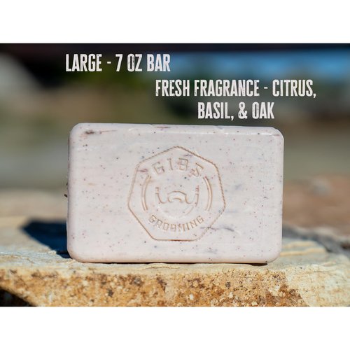 GIBS Bar Soap - Long Lasting Cleansing & Moisturizing Formula | 7oz Size