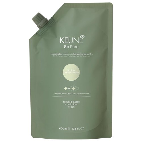 Keune So Pure Clarify Shampoo - Deep Cleansing & Detoxifying Formula | 13.5 Fl Oz