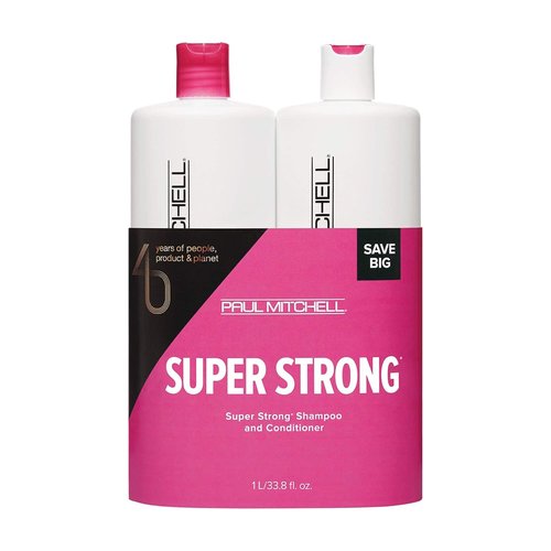 Paul Mitchell Strengthen + Rebuild Super Strong Duo Set - Professional Hair Care | 33.8 Fl Oz
