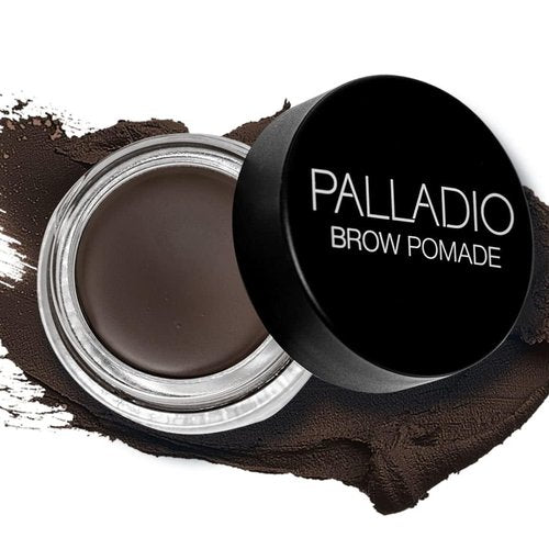 Palladio Brow Pomade - Waterproof, 24-Hour Smudge-Proof Formula for Defined Brows | Dark Brown