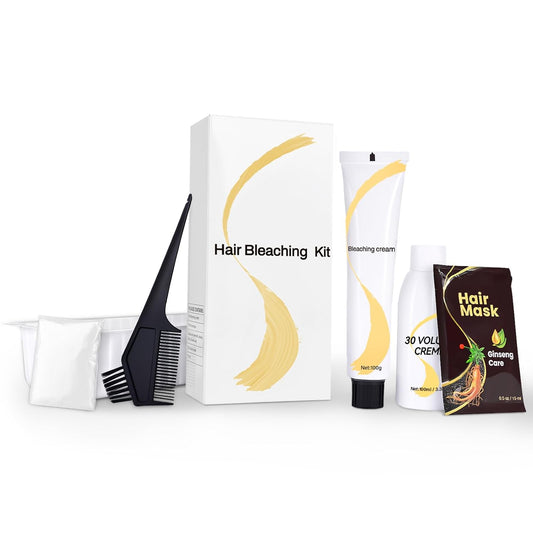 Skiennix Gentle Cream Hair Bleach Kit - Ammonia-Free, Lifts Up to 8 Levels | No-Drip Lightening for Home Use