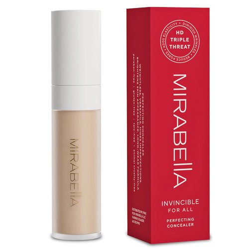 Mirabella Invincible Under Eye Concealer - Full Coverage Hydrating Formula for Dark Circles & Fine Lines - Fair F60