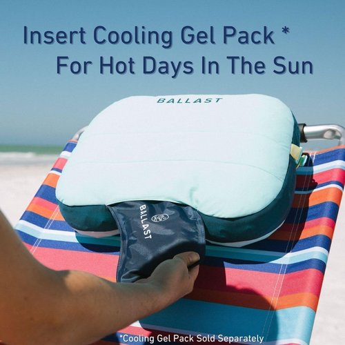 Ballast Beach Pillow - Comfy & Durable Inflatable Pillow with Patented Sand Pouch | Starlight Purple
