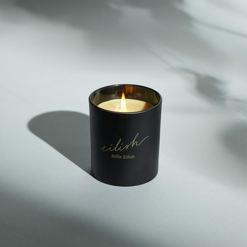 Billie Eilish Scented Candle - Luxury Aromatherapy with Amber Gourmand & Sugared Petals | 10 Oz Home Decor Gift