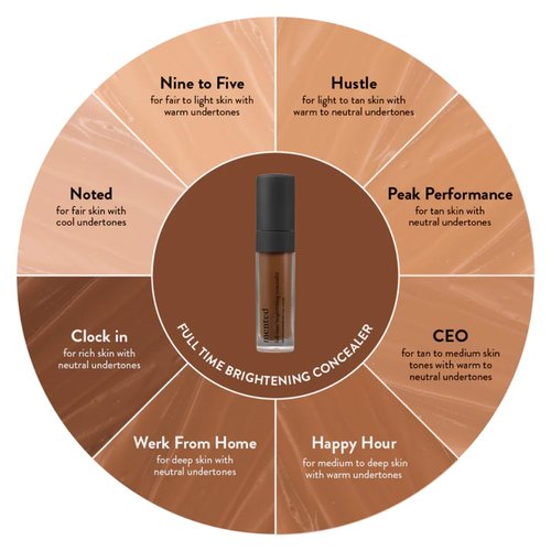 Mented Cosmetics Full-Time Eye Brightening Concealer - Lightweight Full-Coverage Makeup for Under Eyes & Blemishes