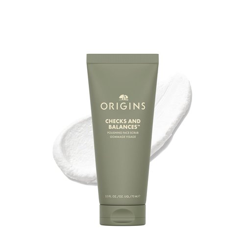 Origins Checks and Balances Polishing Face Scrub - Gently Exfoliates for Smooth Skin & Minimized Pores | 2.5 Fl Oz