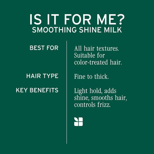 Biolage Smooth Shine Milk - Leave-In Smoothing Spray for Shine & Frizz Control | Lightweight, Vegan