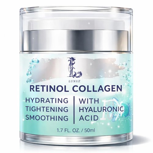 Regine Switzerland Retinol Firming Face & Neck Cream - Anti-Aging Moisturizer with Collagen & Hyaluronic Acid, 1.7 Fl Oz
