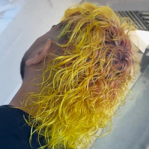 Pallure Color Pigment Refresher Mask - Semi-Permanent Hair Color Depositing Conditioner | 8.5 Oz Bright Yellow