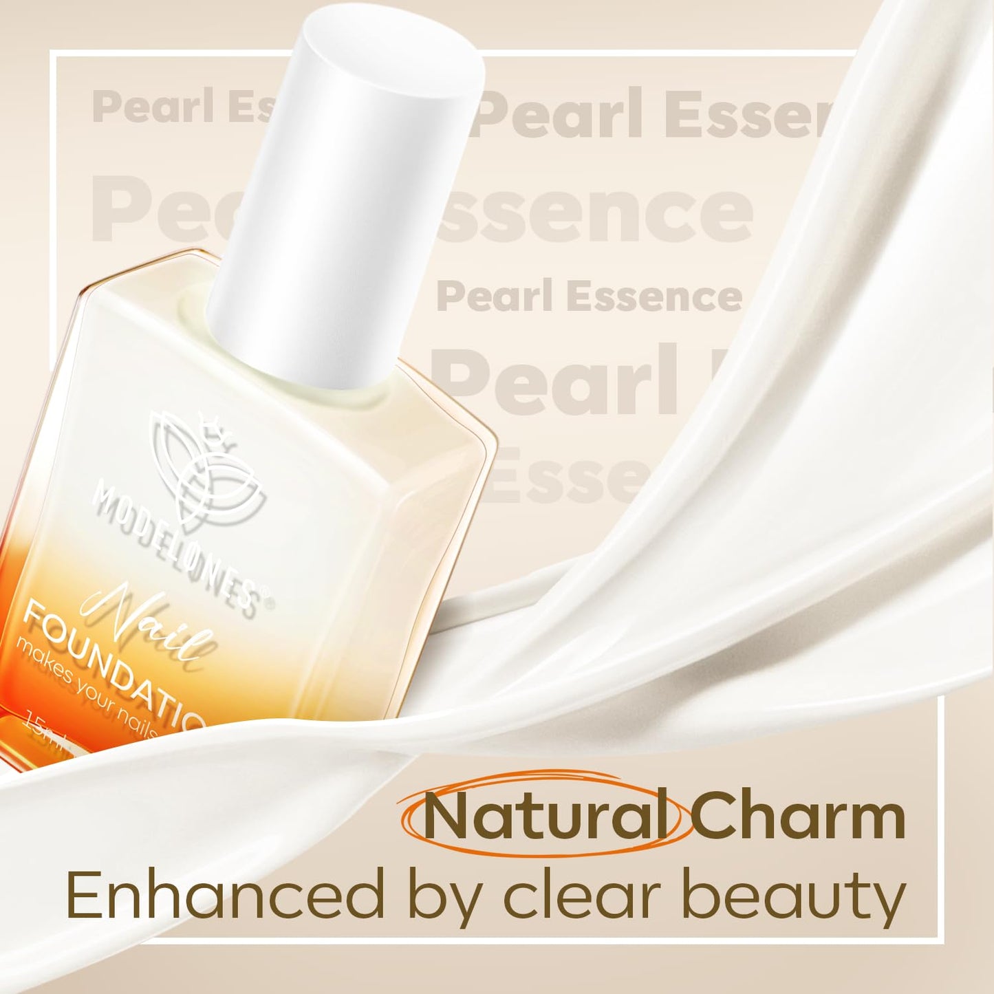 modelones Nail Strengthener Clear Gel Top Coat Nail Polish Cuticle Oil Pen Milky White Nail Repair for Damaged Nails Care Kit for Women 15 ml Ridge Filler for Growth