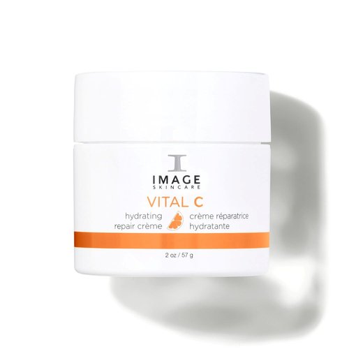 IMAGE Skincare VITAL C Hydrating Repair Crème - Night Cream Moisturizer with Hyaluronic Acid for Dry Skin | 2 fl oz