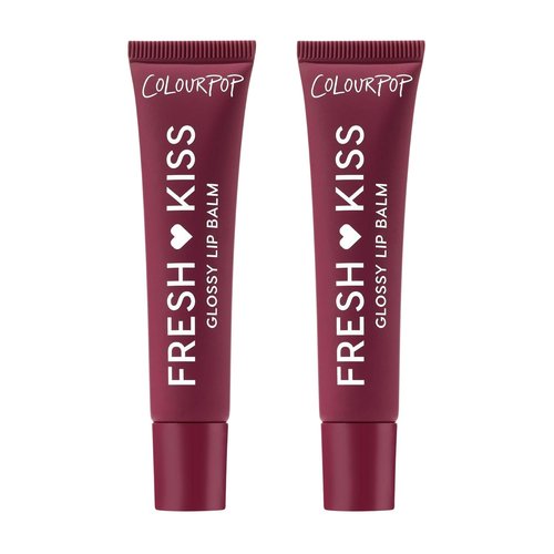 ColourPop Fresh Kiss Glossy Lip Balm - Hydrating Formula with Peptides & Hyaluronic Acid - Wild Berry (2 Count)